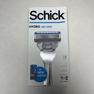 Schick Hydro Dry Skin Razor - 5 Blades 1 Razor Handle w/2 Cartridges